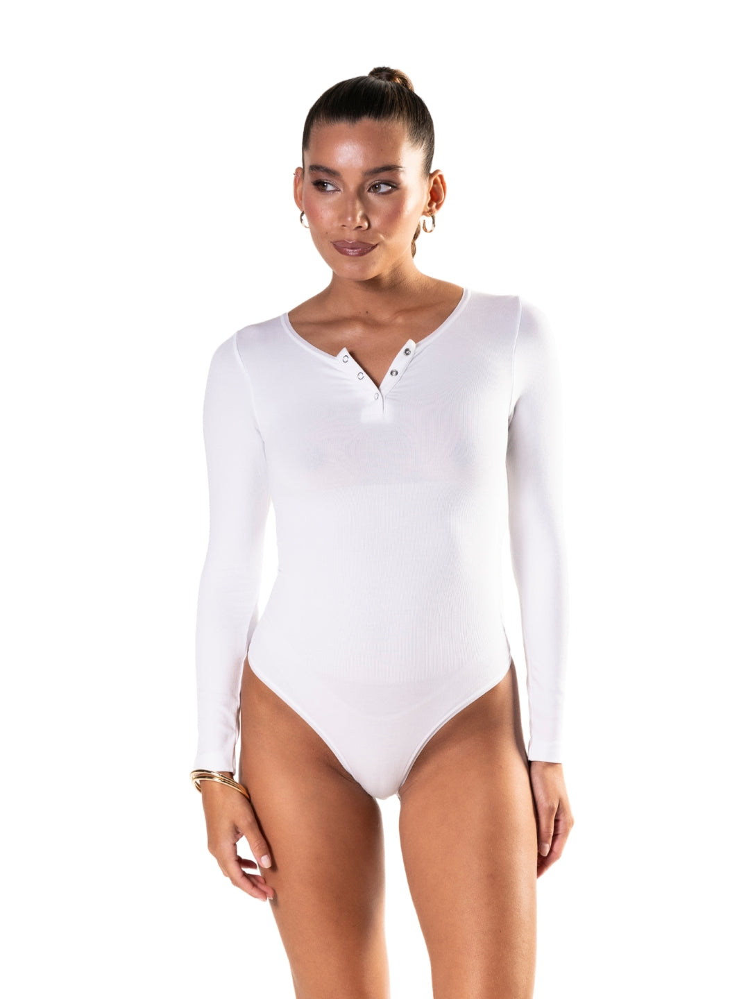 Long Sleeve Thong Bodysuit